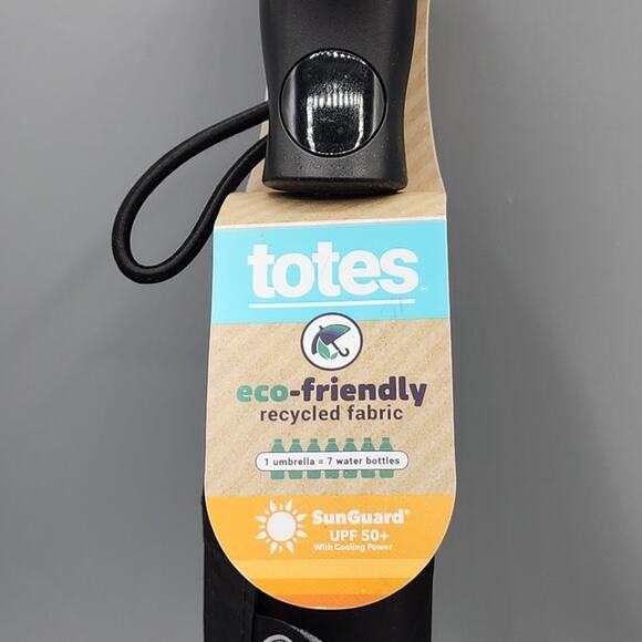 Rain & Sun Auto Open Umbrella with Large 42" Coverage New Black - Picture 3 of 10